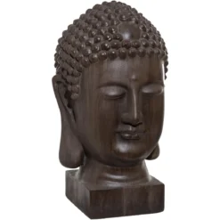 TETE BOUDDHA BRUN OUTDOOR H.51CM