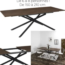 TIFFANY TABLE EXTENSIBLE 150 A 210CM