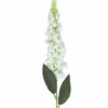 TIGE DELPHINIUM 28 FLEURS H.74CM BLANC