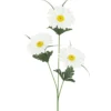 TIGE MARGUERITE H.65CM BLANC