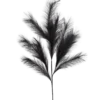 TIGE PLUMEAU H.110CM NOIR