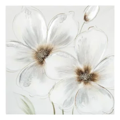 TOILE FLEURS 48X48CM