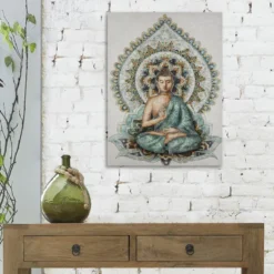 TOILE IMPRIMEE BOUDDHA 58X78CM