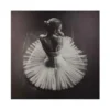TOILE IMPRIMEE DANSEUSE 78X78CM