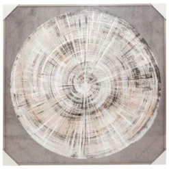 TOILE IMPRIMEE ENCADREE IZZIE EFFET ALU D.100X100CM