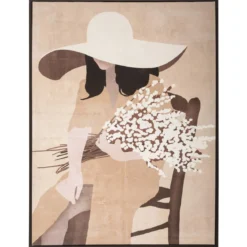TOILE IMPRIMEE FEMME D.58X78CM
