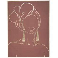 TOILE IMPRIMEE FEMME D.60X80CM