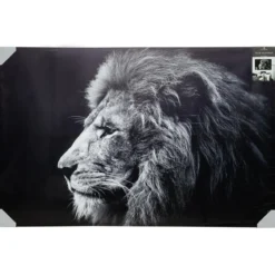TOILE IMPRIMEE LION D.78X118CM