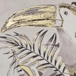 TOILE IMPRIMEE TOUCAN RAFI D.50X70CM