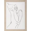 TOILE IMPRIME VISAGE CADRE 50X70CM