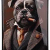 TOILE MURALE BULLDOG 42X60CM