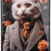 TOILE MURALE CHAT 42X60CM