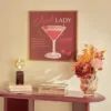 TOILE NEON CRUSH BORDEAUX 48X48CM