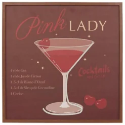 TOILE NEON CRUSH BORDEAUX 48X48CM