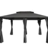 TONNELLE ESSENTIELLE ACIER 3X4X2.75M AVEC RIDEAUX