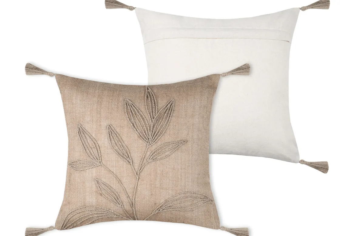 TOPIARY COUSSIN 40X40CM NATUREL