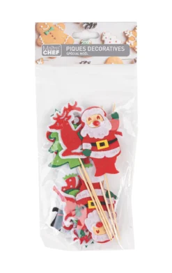 TOPPER BUCHE NOEL FEUTRINE X10 PIECES