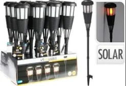 TORCHE SOLAIRE PIECE ROTIN 10X54.5CM