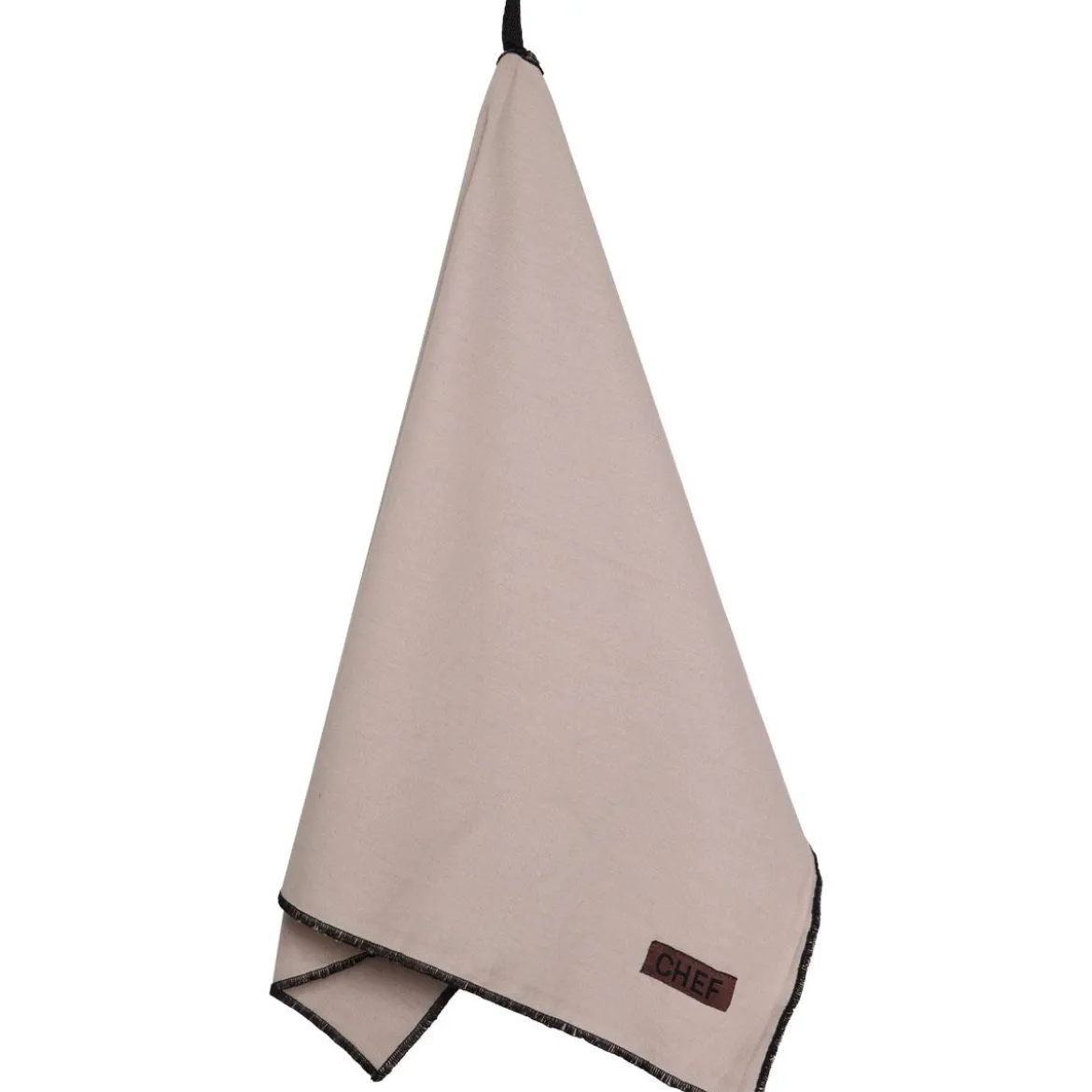 TORCHON CHEF BLACK LINE 50X70CM COTON BEIGE