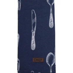 TORCHON CHEF CHENONCEAU 50X70CM BLEU