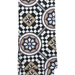 TORCHON CHEF MOSAIQUE 50X70CM COTON FRAMBOISE