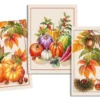 TORCHON CITROUILLE ORANGE 50X70