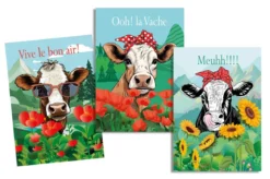 TORCHON FUNNY COW MULTICOLORE 50X70CM