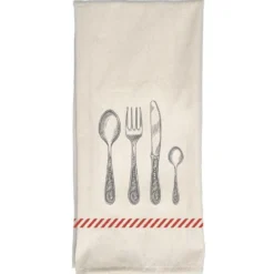 TORCHON IMP JACQUES 50X70CM COTON ECRU COUVERTS