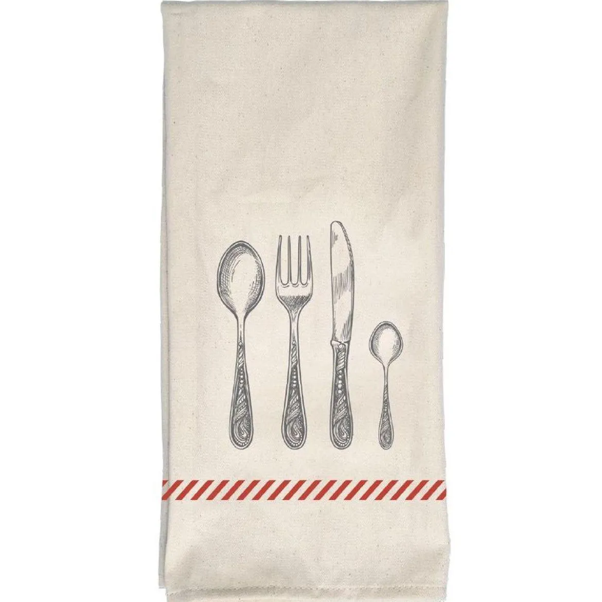 TORCHON IMP JACQUES 50X70CM COTON ECRU COUVERTS