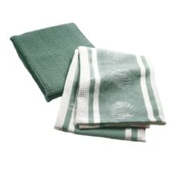 TORCHON X2 PIECES 50X70CM ARDENIA SAUGE