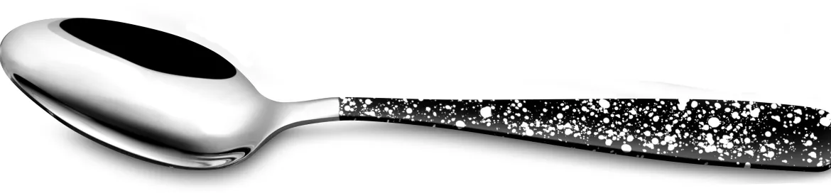 TORONTO CUILLERE SOUPE INOX NOIR BLANC