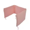 TOUR DE LIT GAZE DE COTON 40X180CM ROSE