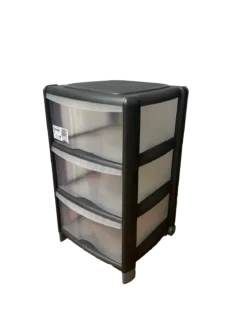 TOUR DE RANGEMENT BAMBOU GRIS ANTHRACITE