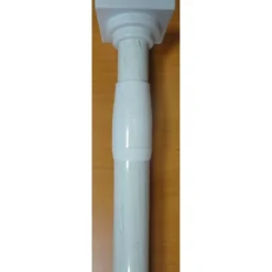 TRINGLE EXTENSIBLE ENTRE MURS D22 135 250CM BLANC ET OR
