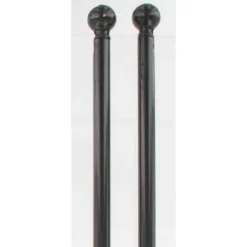 TRINGLE VITRAGE RONDE EXTENSIBLE D7 40 X 60 X 2 NOIR