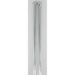 TRINGLE VITRAGE RONDE EXTENSIBLE D7 40 X 60 X 2 CHROME