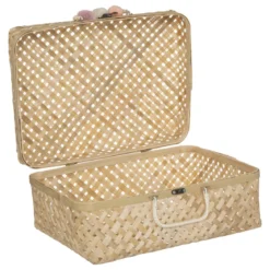 VALISE BAMBOU CAMPAGNE D.33X11X23CM
