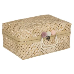 VALISE BAMBOU CAMPAGNE D.33X11X23CM