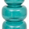VASE BE VINTAGE VERRE BLEU H.25CM