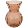 VASE BOULE ALAIS VERRE AMBRE H.22CM