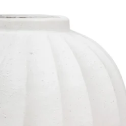 VASE BOULE CERAMIQUE AMIA BLANC H.44.5CM