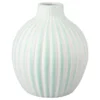 VASE BOULE CERAMIQUE LIGNE RELIEF 16.7X16.7X18.8CM