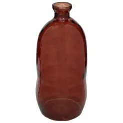 VASE BOUTEILLE ULY VERRE RECYCLE AMBRE H.73CM