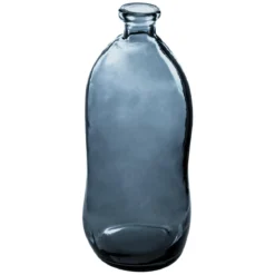 VASE BOUTEILLE VERRE RECYCLE ORAGE H.73CM