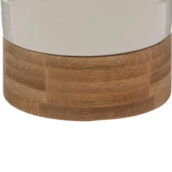 VASE CERAMIQUE BAMBOU COLLECTIONNEUR BLANC H.18CM