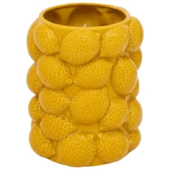 VASE CERAMIQUE CITRON YUCATAN H.18CM