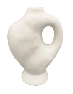 VASE CERAMIQUE DELOMITE BLANC