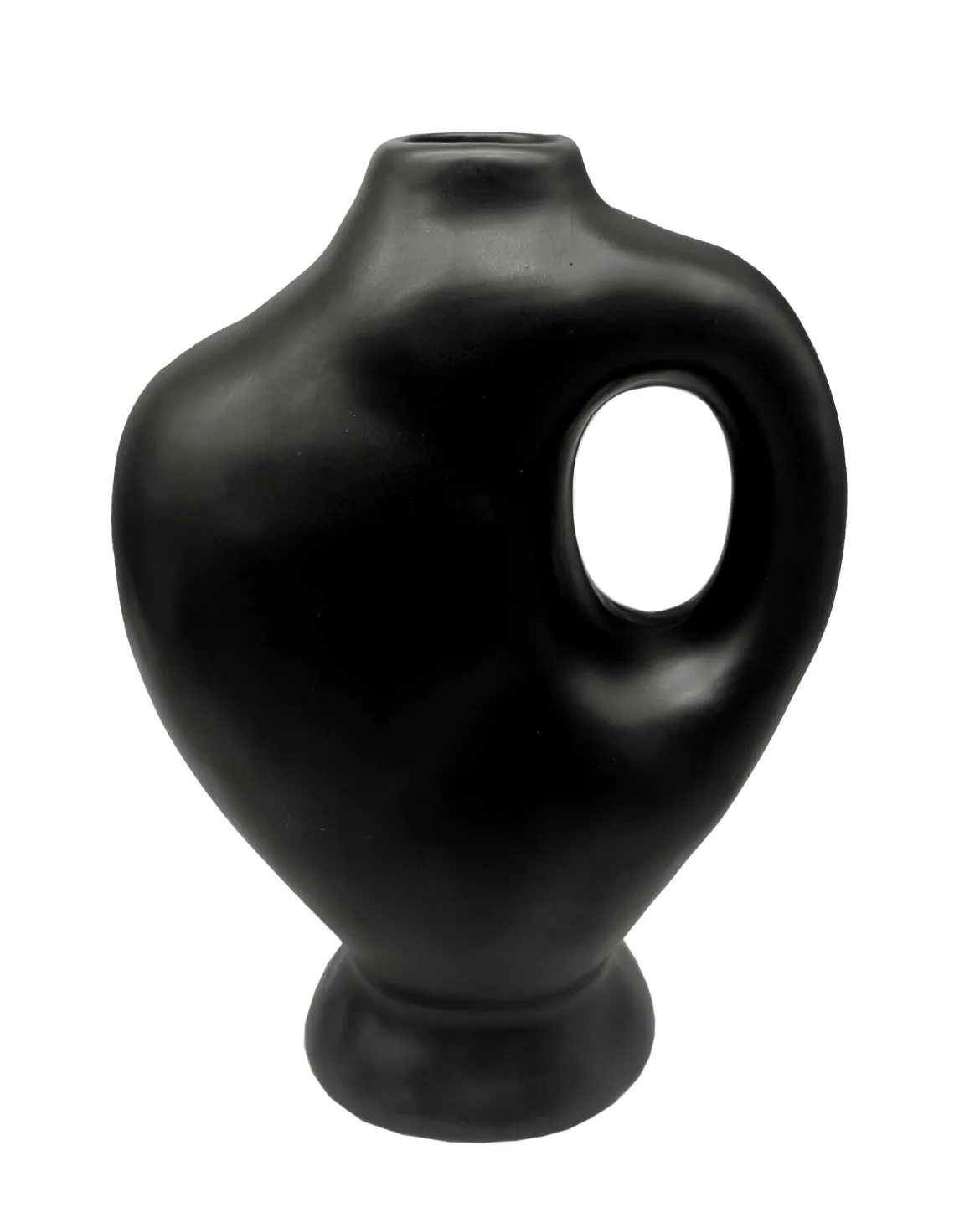 VASE CERAMIQUE DELOMITE NOIR