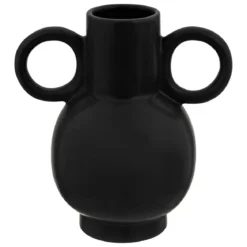 VASE CERAMIQUE OLME NOIR H.22CM