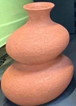 VASE CERAMIQUE TOTEM EZIA TERRACOTTA H.23.5CM